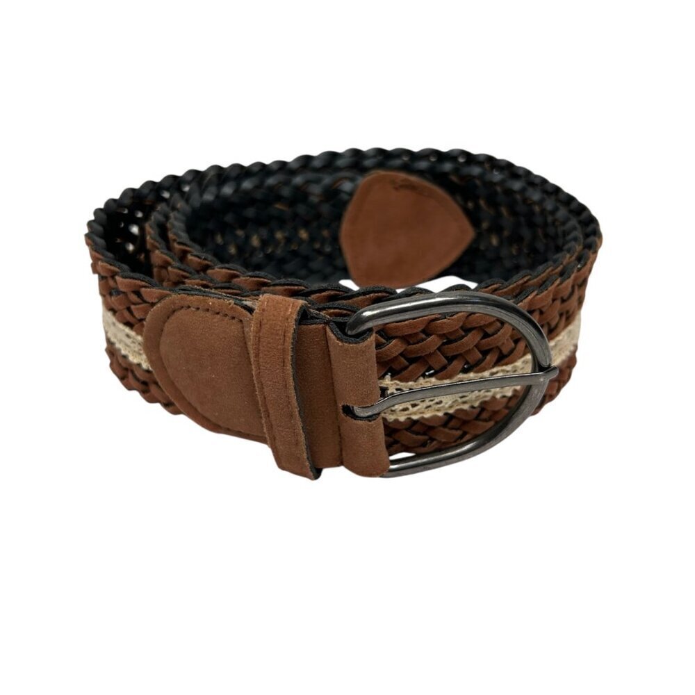 Vegan Leather Braided Belt Lace Lightweight